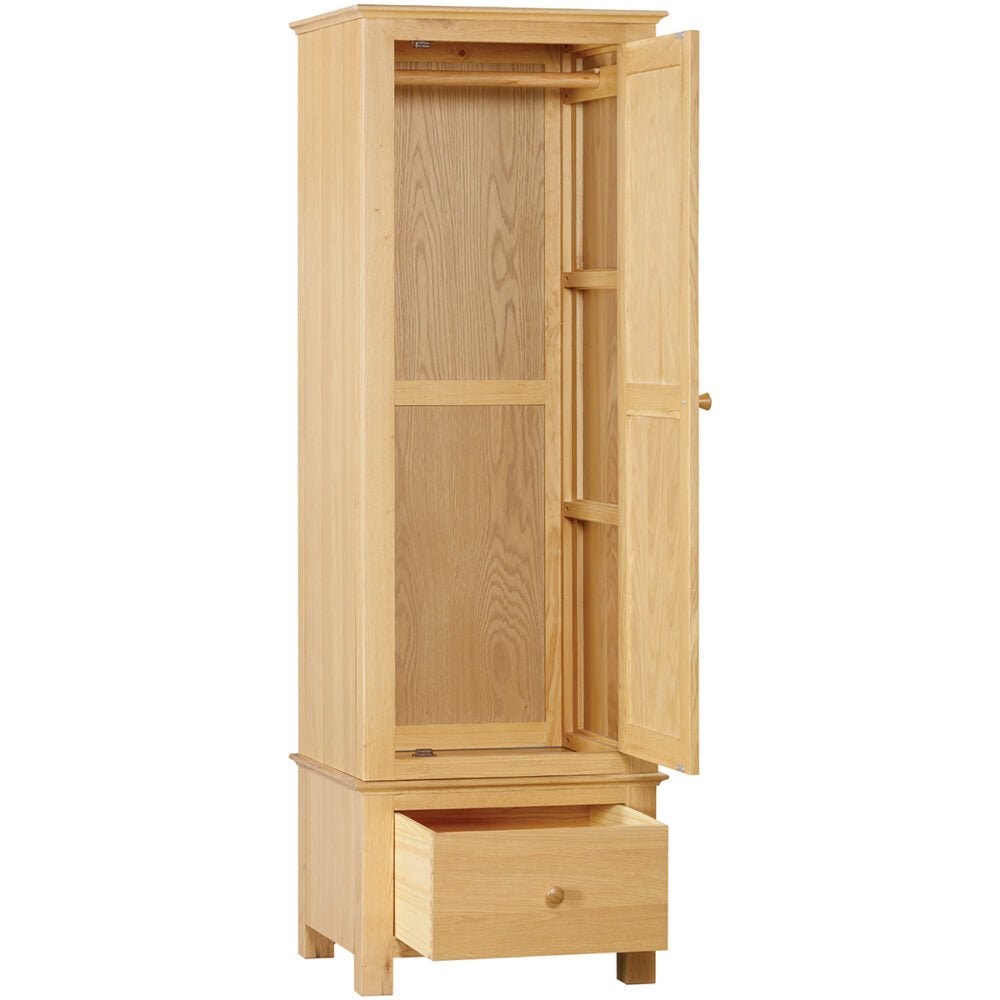 Malmo Single Wardrobe with Drawer