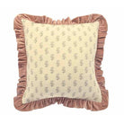 Matilda Velvet Ruffle Cushion, Rosewood