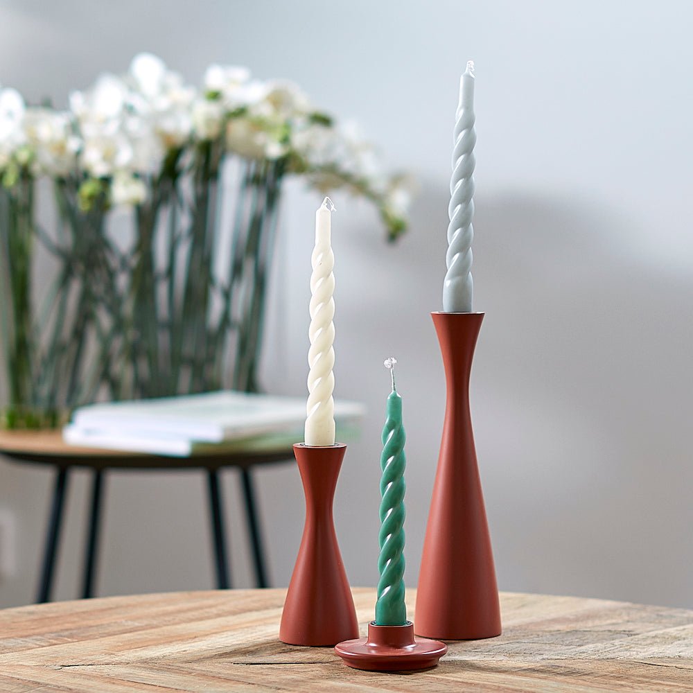 Medium Candlestick, Brick Dust
