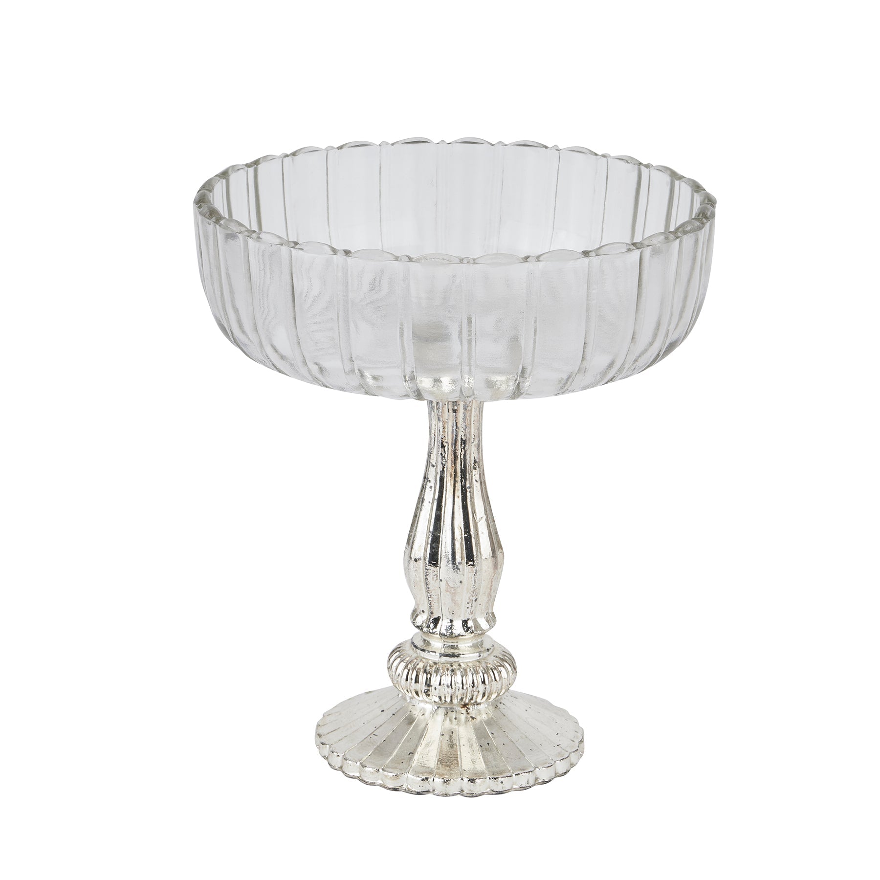 Medium Fluted Glass Display Bowl - Angela Reed -