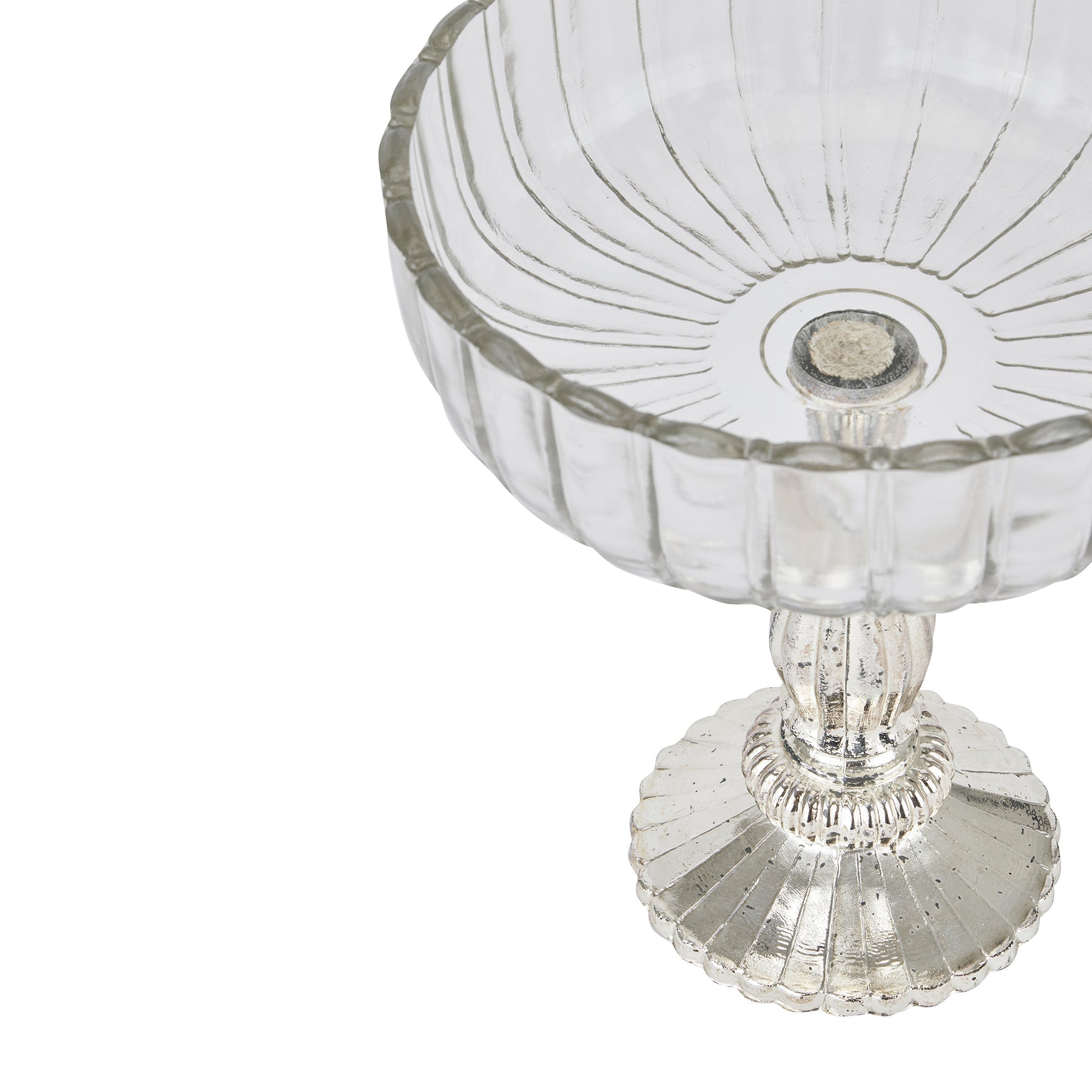 Medium Fluted Glass Display Bowl - Angela Reed -