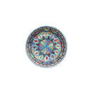 Medium Hand Made Shallow Bowl, Rainbow