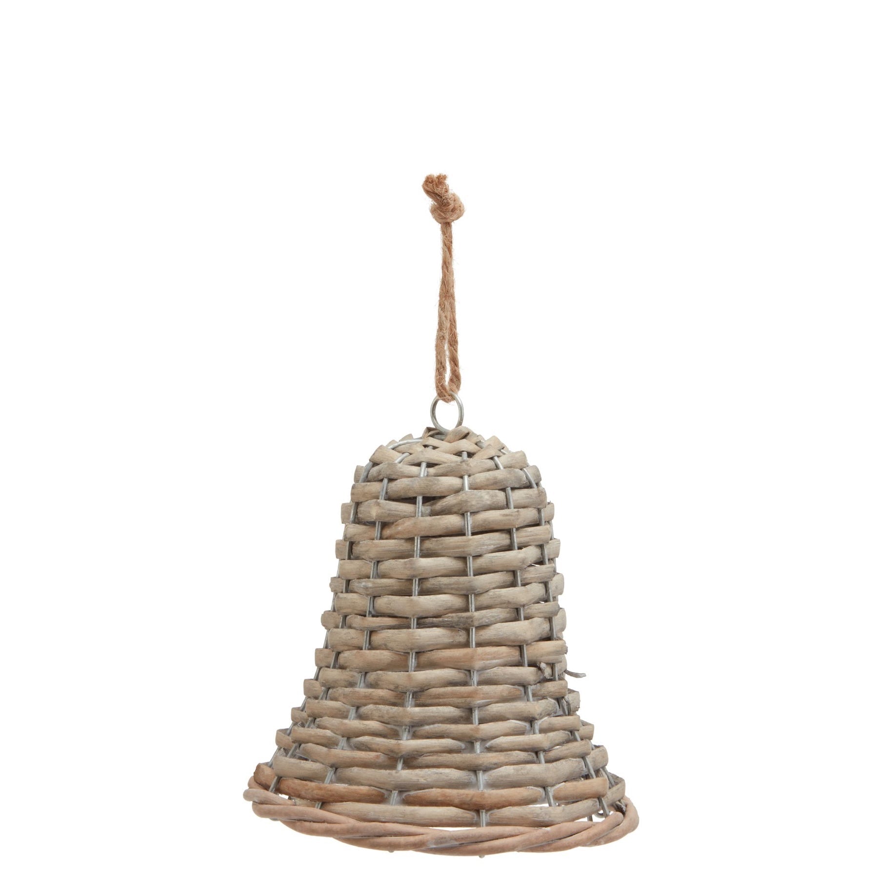 Medium Wicker Bell Decoration - Angela Reed - Christmas Decorations