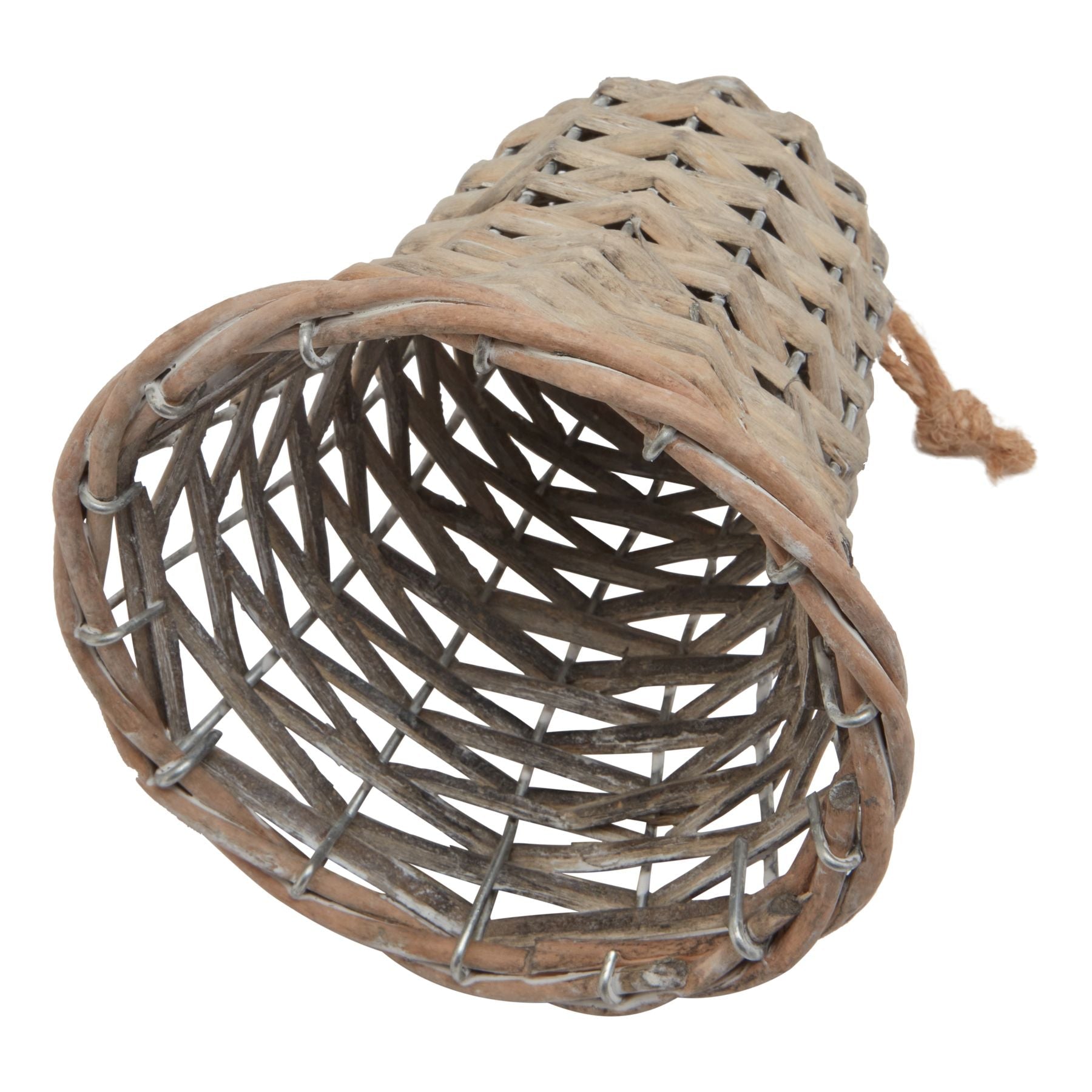 Medium Wicker Bell Decoration - Angela Reed - Christmas Decorations