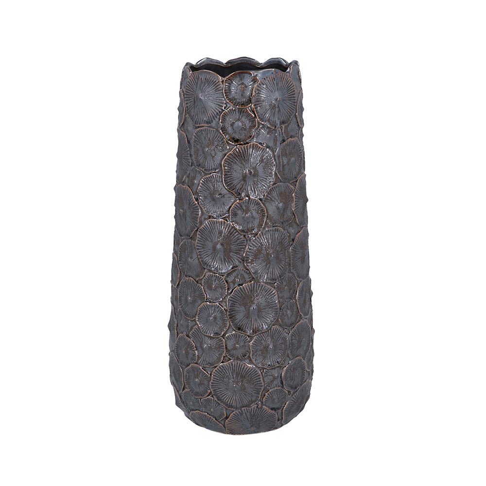 Metalic Stoneware Mushroom Vase, Large - Angela Reed -