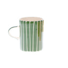Moss Green Stripe Demi Mug