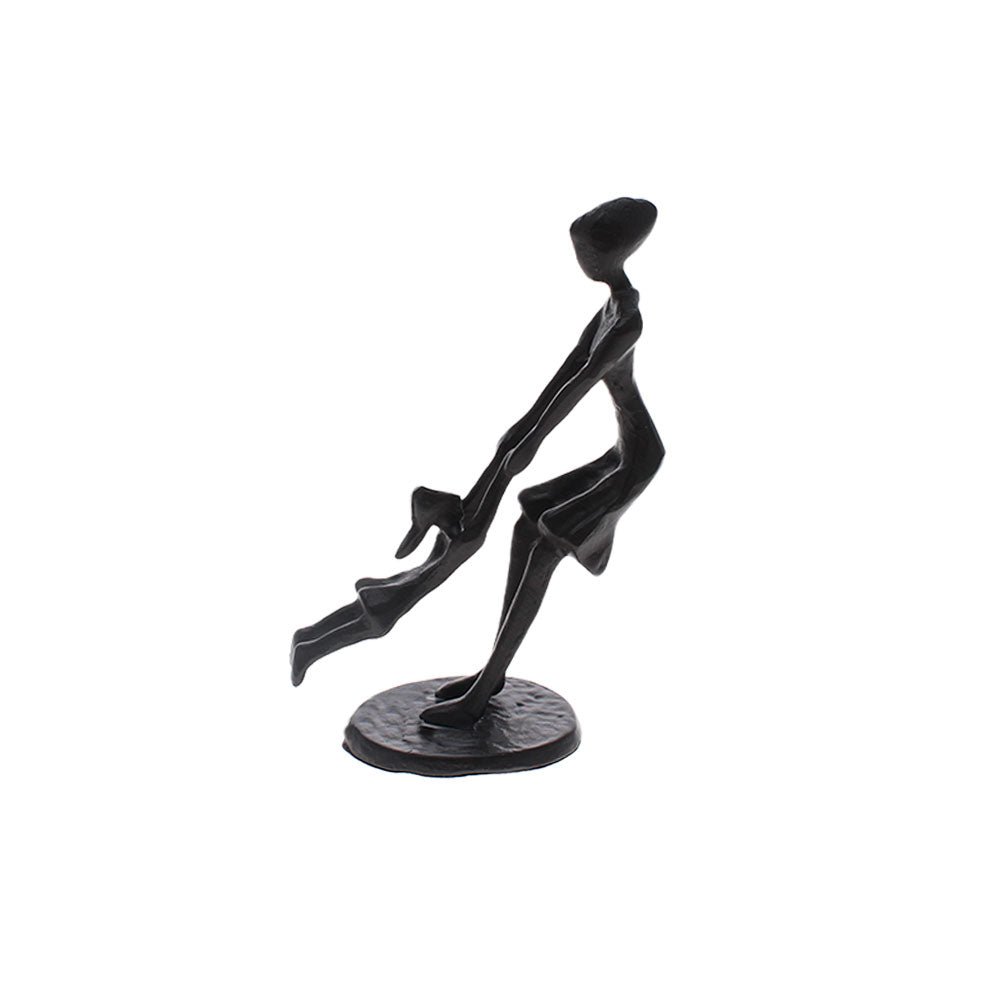 Mother Spinning Child Sculpture