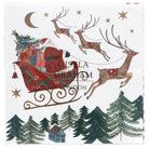 Napkins, Pack of 20 - Santa in Sleigh - Angela Reed - Christmas Decorations