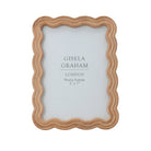 Natural Wood Wavy Photo Frame, 5 x 7" - Angela Reed -
