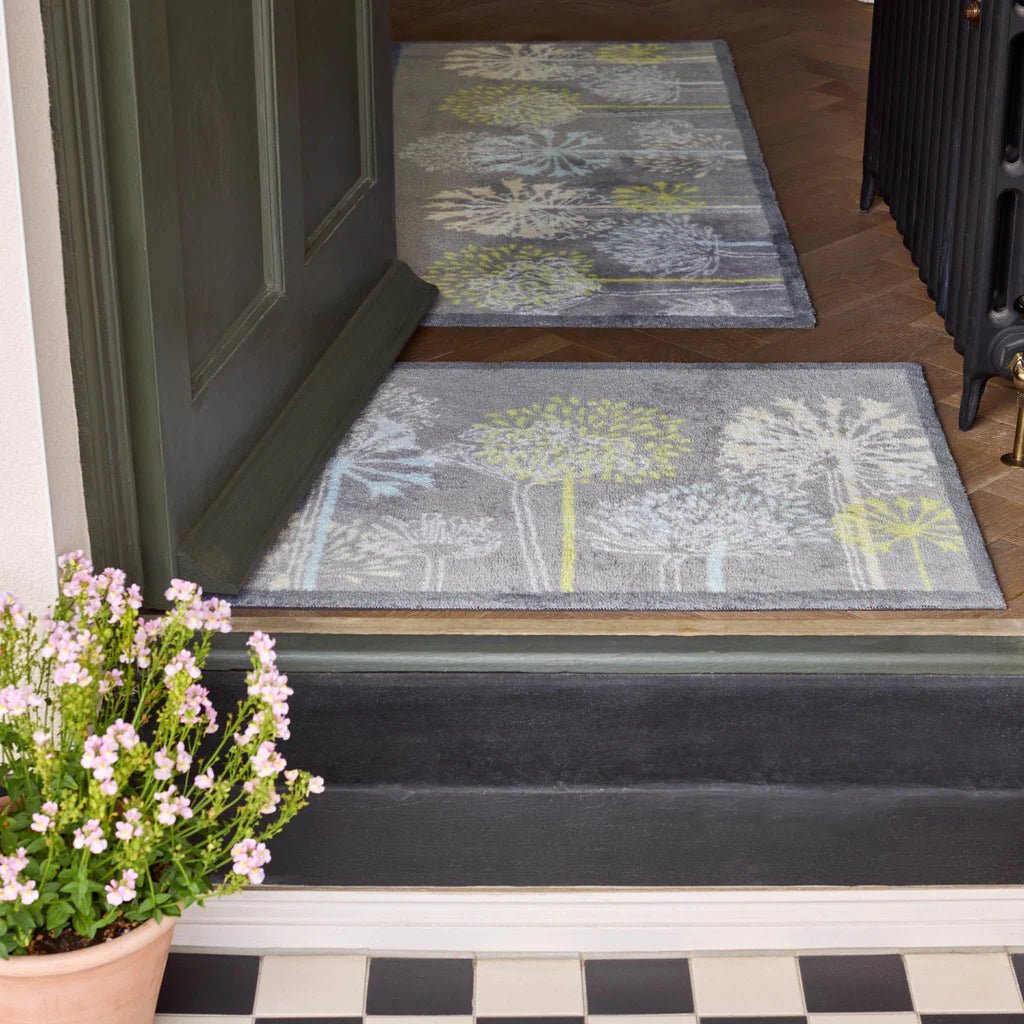 Nature 17 Dandelions Grey Doormat