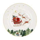 Nostalgia Sleigh Bone China Dinner Plate - Angela Reed - Christmas Decorations