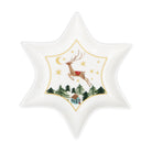 Nostalgia Sleigh Bone China Star Dish, 17cm - Angela Reed - Christmas Decorations