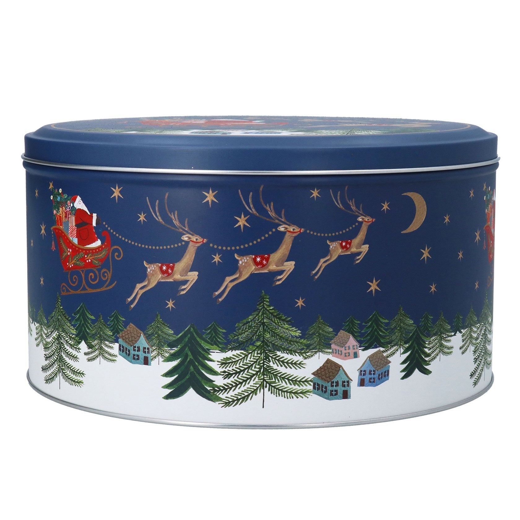 Nostalgia Sleigh Cake Tin - Angela Reed - Christmas Decorations