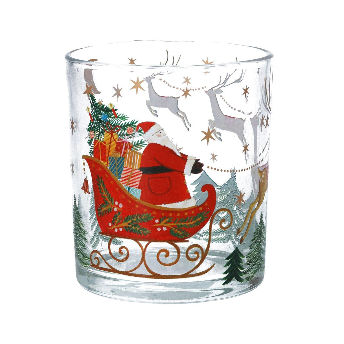 Nostalgia Sleigh Votive, Large - Angela Reed - Christmas Decorations