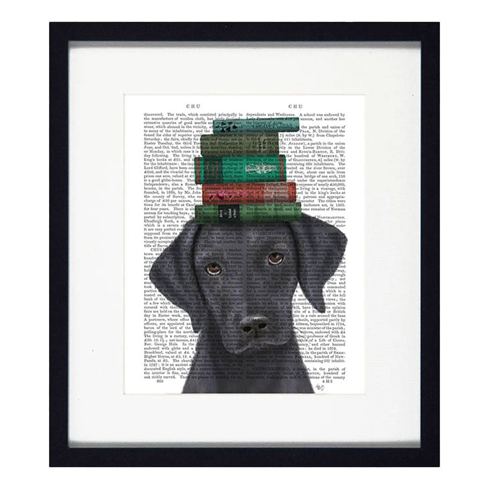 Novel Dog Artwork - Black Labrador