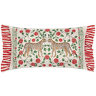 Okara Leopards Printed Ruffle Cushion