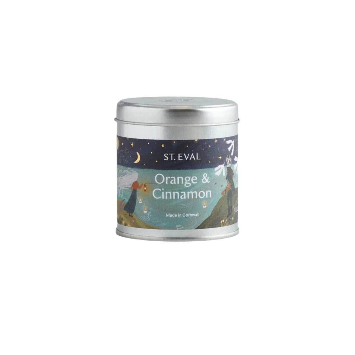 Orange & Cinnamon Scented Christmas Tin Candle
