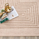 Origin Calacatta Lines Rug, Natural 67 x 230cm runner,200 x 290cm