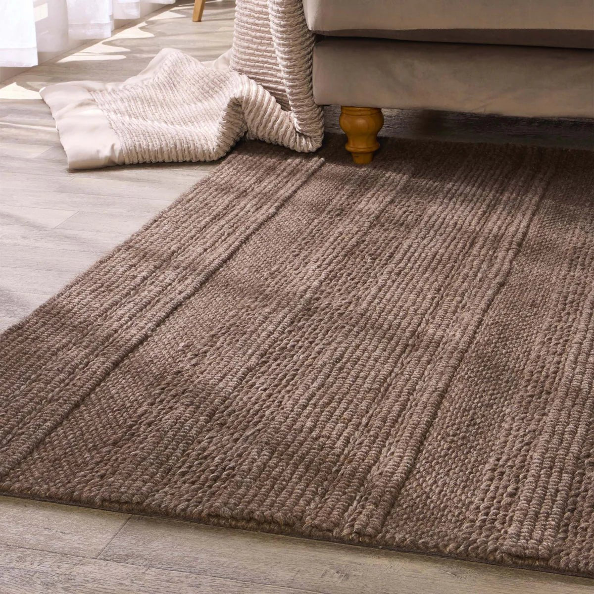 Origin Chunky Knit Brown Rug 80 x 150cm,120 x 170cm,160 x 230cm,67 x 200cm runner