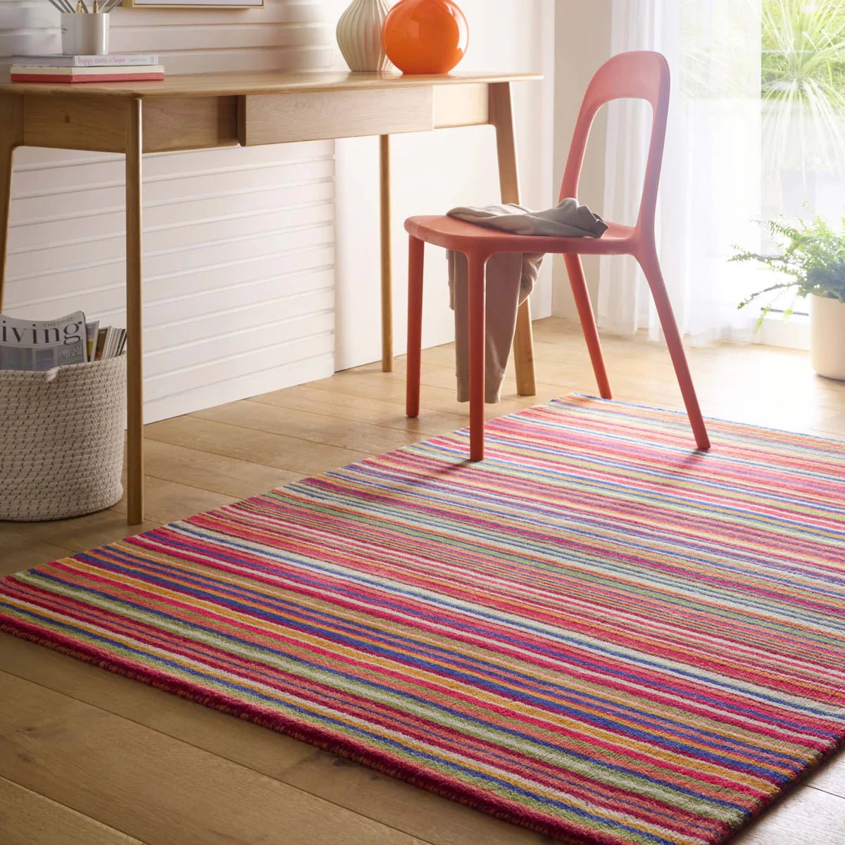 Origin Fine Stripes Multi 80 x 150cm,120 x 170cm,160 x 230cm,67 x 200cm runner