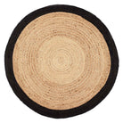 Origin Jute Black Border Rug 80 x 150cm,120 x 170cm,150cm round,160 x 230cm,67 x 200cm runner