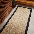 Origin Jute Black Border Rug 80 x 150cm,120 x 170cm,150cm round,160 x 230cm,67 x 200cm runner