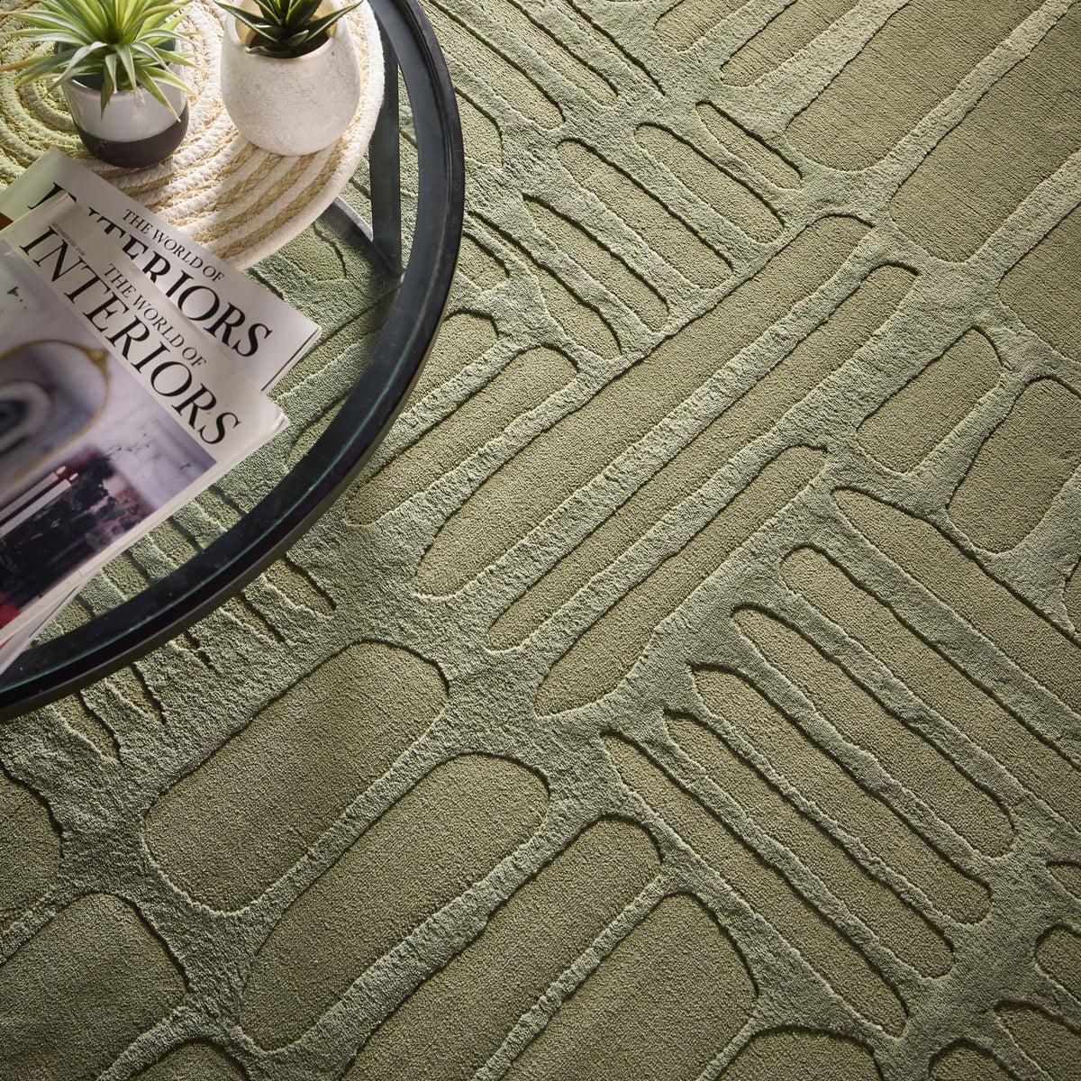 Origin Pathway, Green 80 x 150cm,120 x 170cm,160 x 230cm,67 x 200cm runner