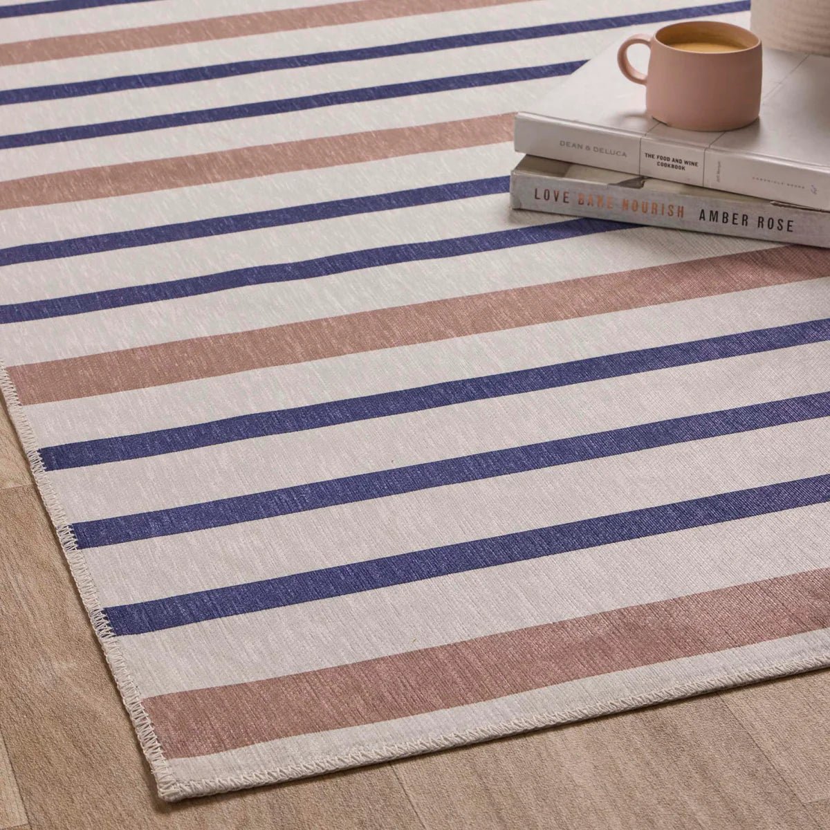 Origin Washable Coastal Stripe Rug 80 x 150cm,120 x 170cm,160 x 230cm,67 x 200cm runner
