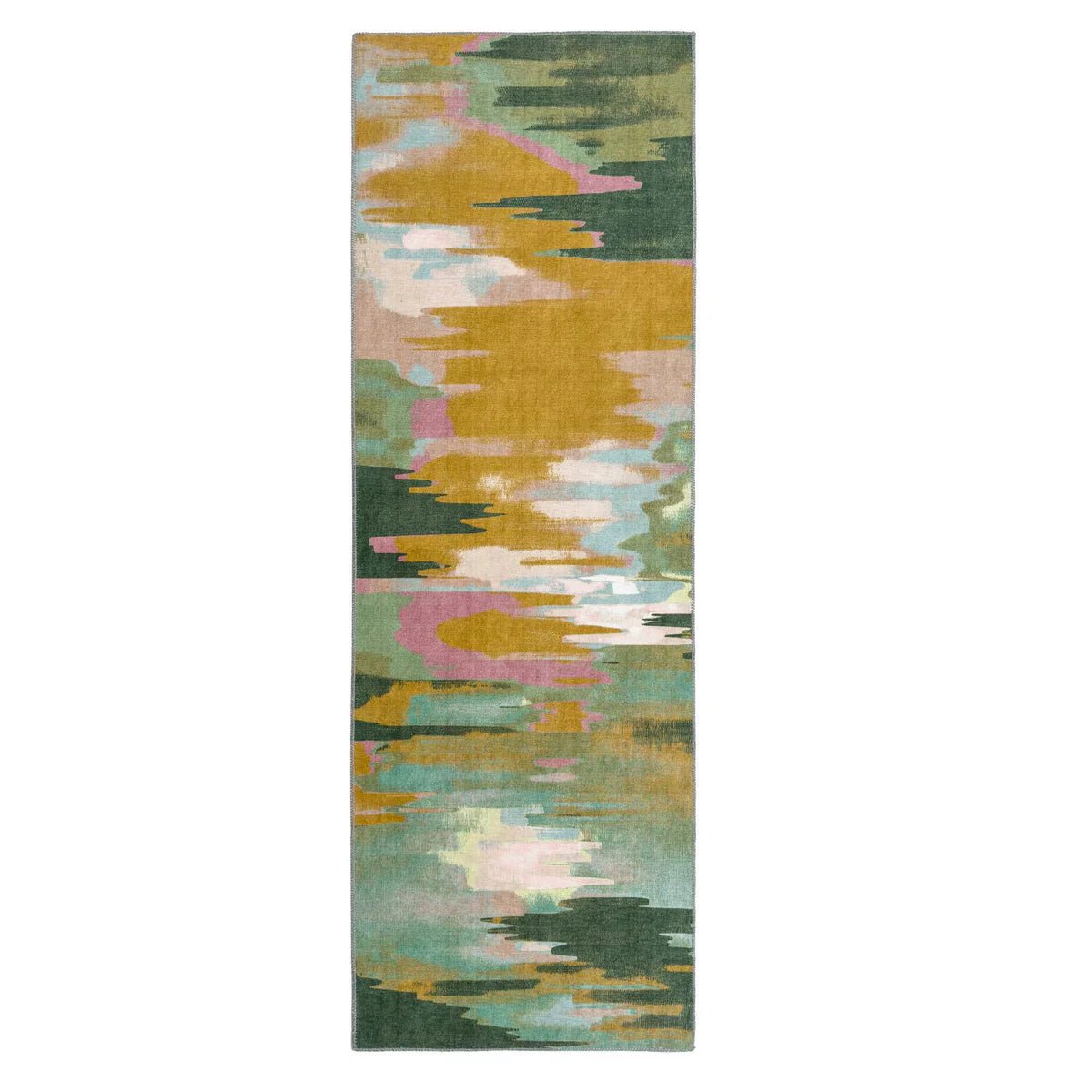 Origin Washable Rug Sedona Green/Ochre 80 x 150cm,120 x 170cm,160 x 230cm,67 x 200cm runner