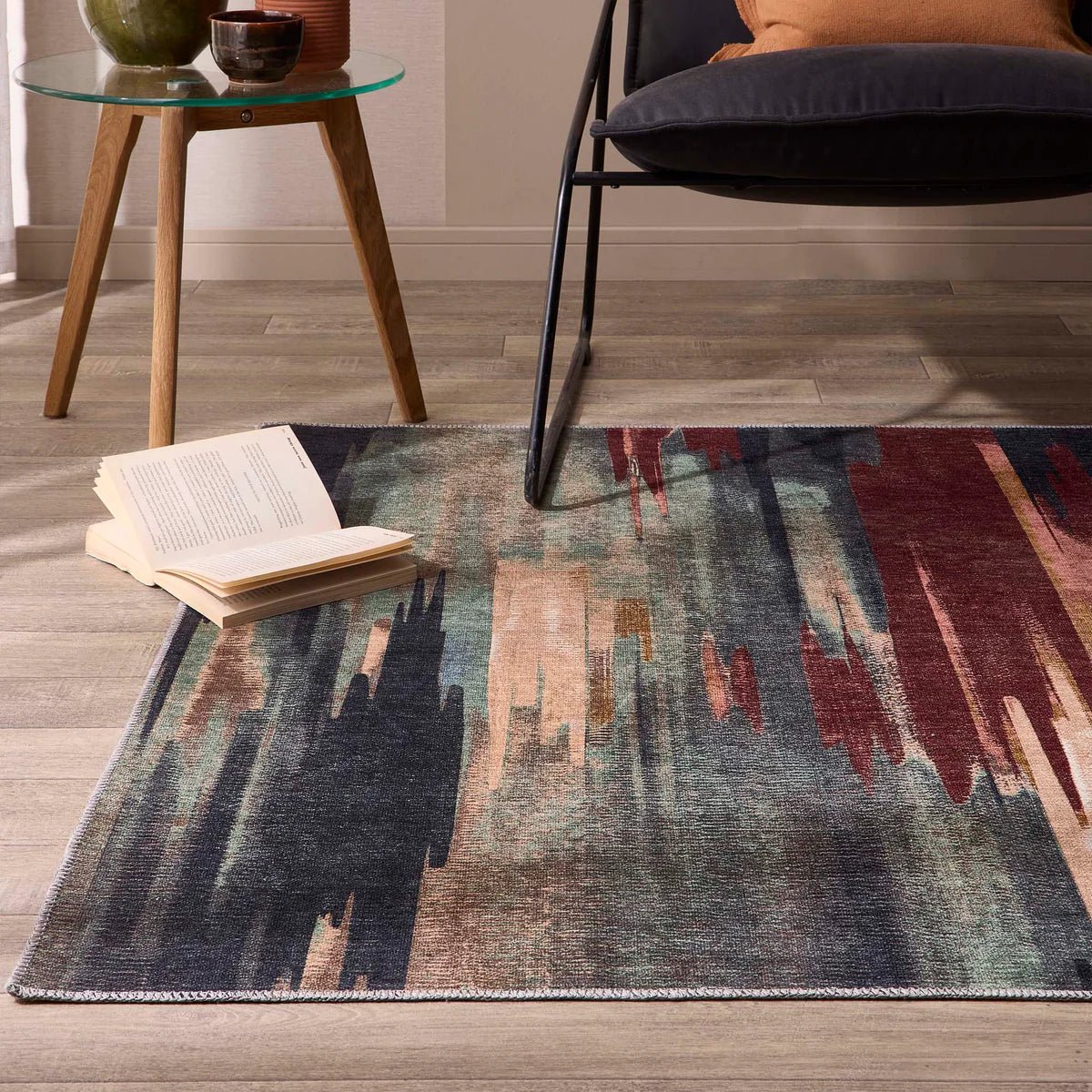 Origin Washable Rug Sedona Rust/Navy 80 x 150cm,120 x 170cm,160 x 230cm,67 x 200cm runner