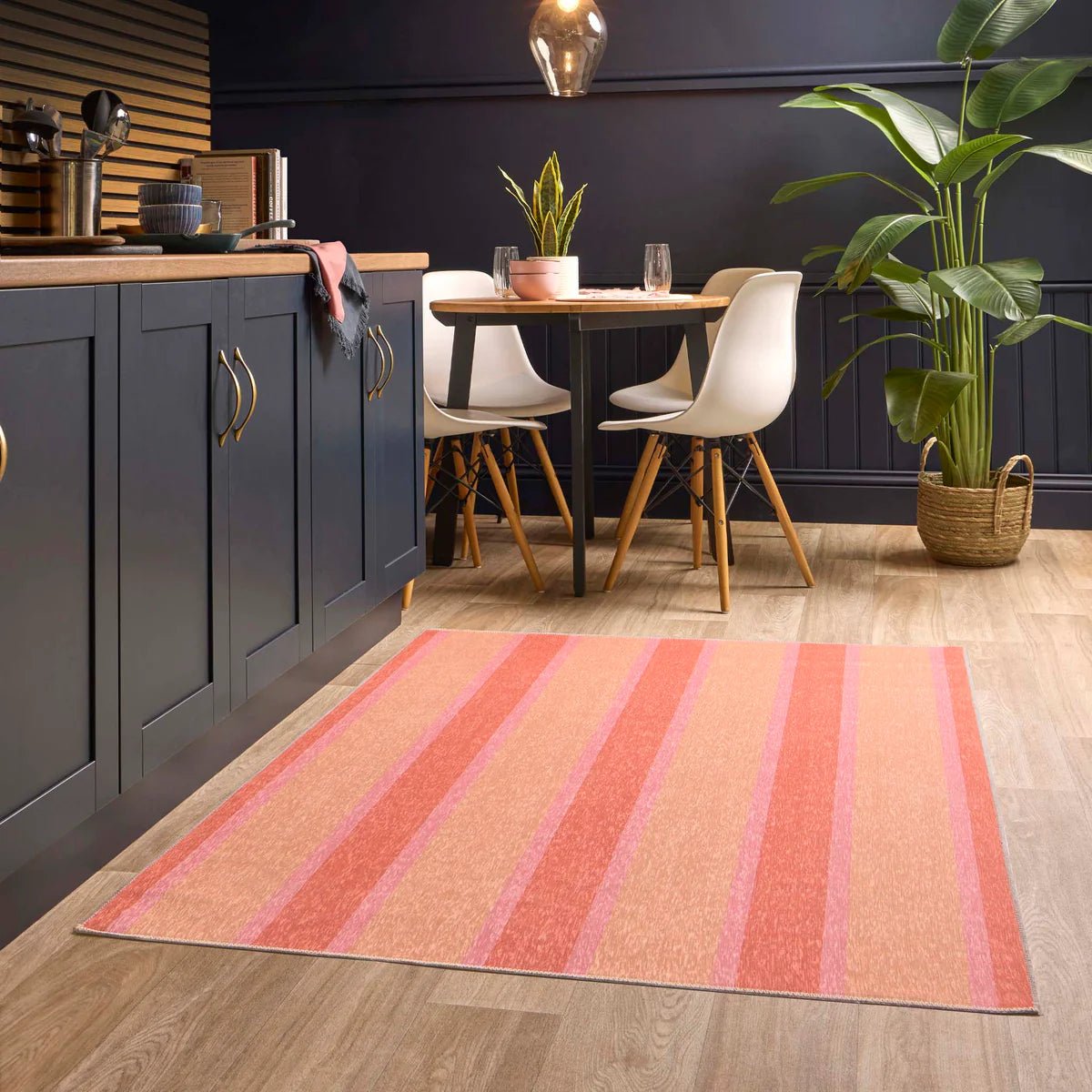 Origin Washable Sorbet Stripe Rug 80 x 150cm,120 x 170cm,160 x 230cm,67 x 200cm runner