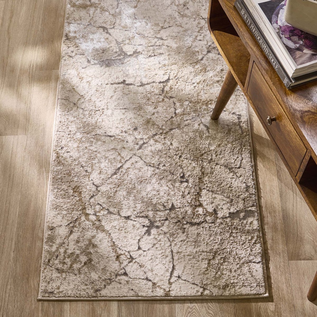 Origins Calacatta Earth Rug 67 x 230cm runner,200 x 290cm