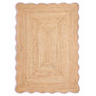 Origins Jute Scalloped Edge Rug, Lilac 120 x 170cm,160 x 230cm,67 x 200cm runner