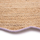 Origins Jute Scalloped Edge Rug, Lilac 120 x 170cm,160 x 230cm,67 x 200cm runner