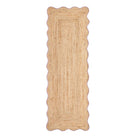 Origins Jute Scalloped Edge Rug, Lilac 120 x 170cm,160 x 230cm,67 x 200cm runner