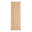 Origins Jute Scalloped Edge Rug, Peach 120 x 170cm,160 x 230cm,67 x 200cm runner