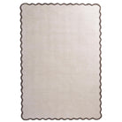 Origins Scalloped Elsie Rug, Natural/Brown 120 x 170cm,160 x 230cm,200 x 300cm,67 x 230cm runner