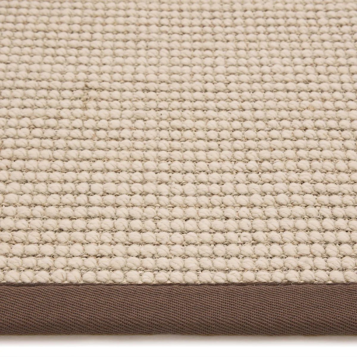 Origins Sisal Boucle Rug with Mocha Border 80 x 150cm,120 x 170cm,160 x 230cm,67 x 200cm runner