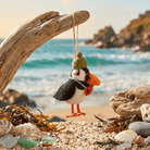 Paddy the Puffin Hanging Decoration