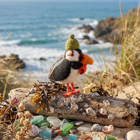 Paddy the Puffin Hanging Decoration