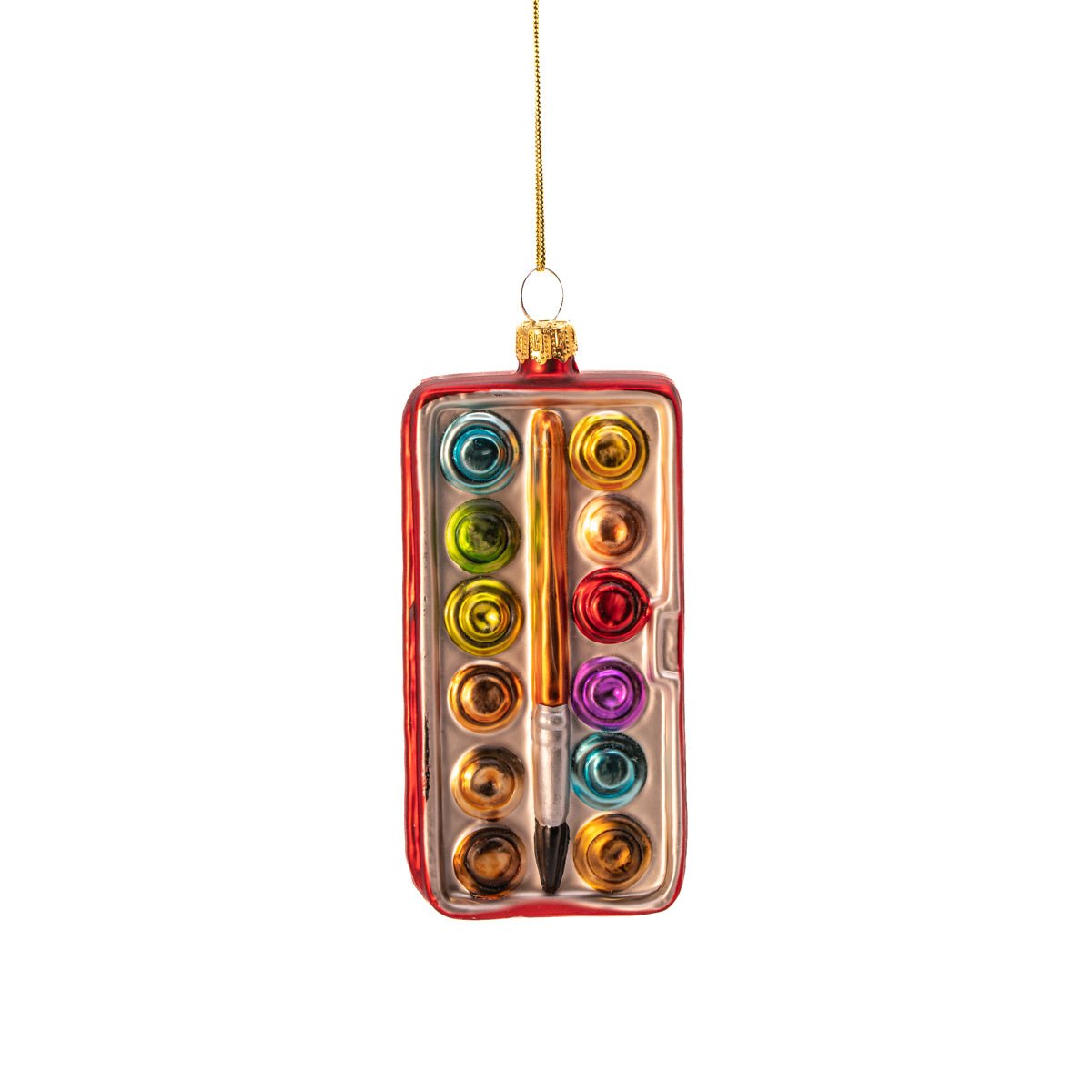 Paint Box Shaped Bauble - Angela Reed - Christmas Decorations