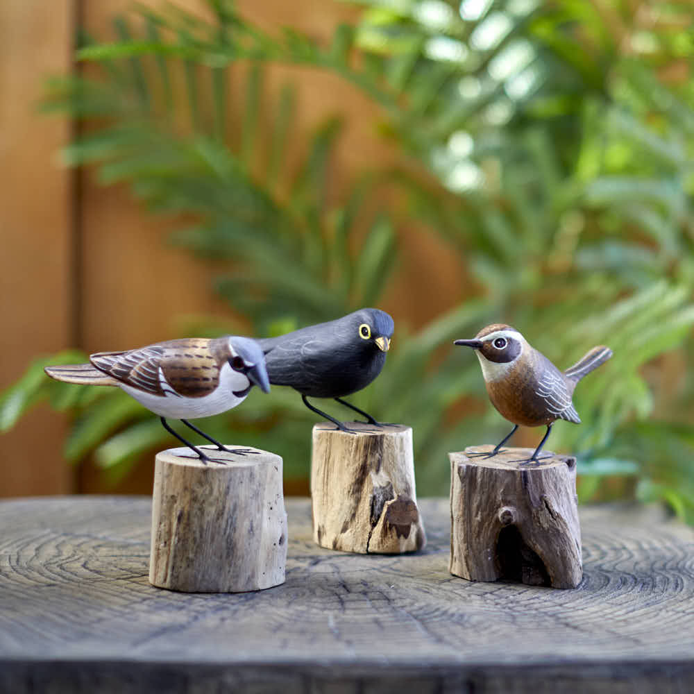 Painted Wooden Wren