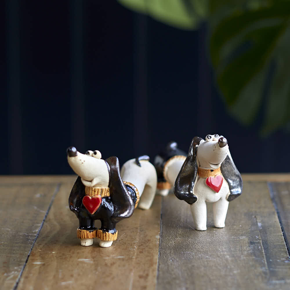 Pair of Dachshunds, Black