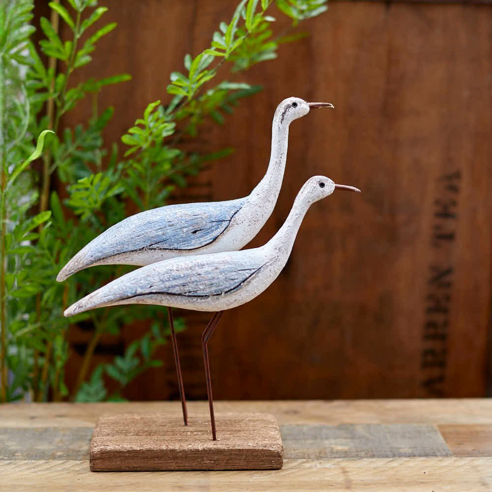 Pair of Wooden Birds