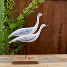 Pair of Wooden Birds