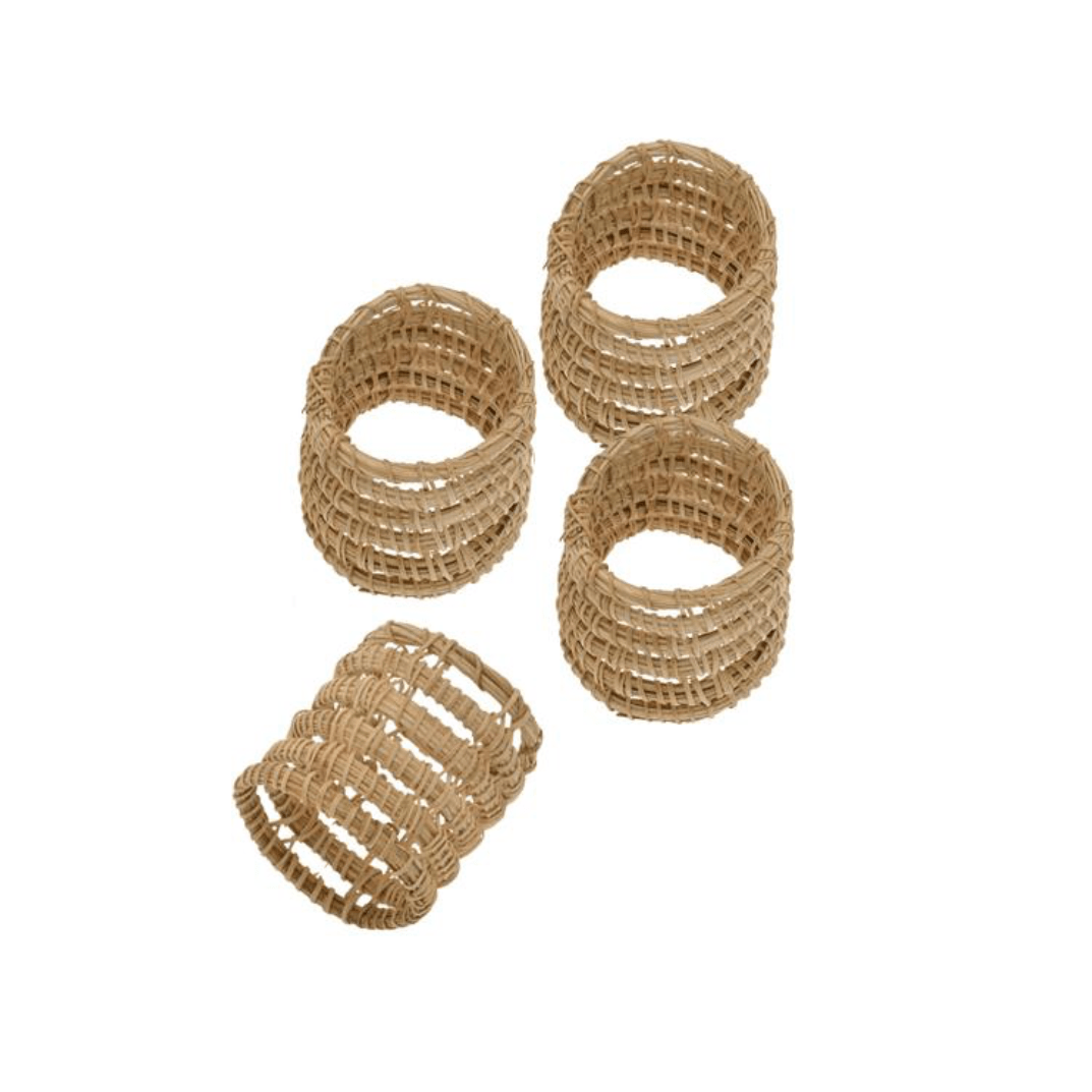 Palm Napkin Ring, Set of Four