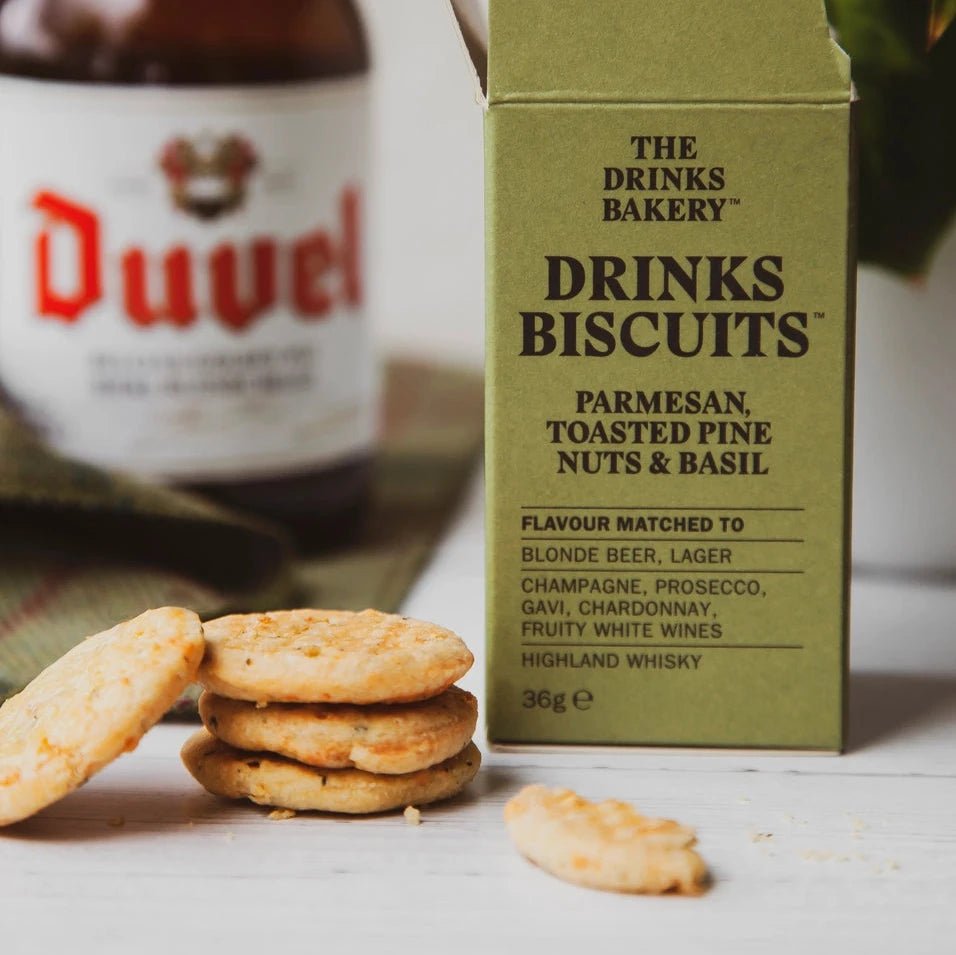 Parmesan, Toasted Pine Nuts & Basil Drinks Biscuit 36g Snack Pack,110g Family Pack