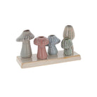 Petite Pottery 5 Stem Mushroom Vase