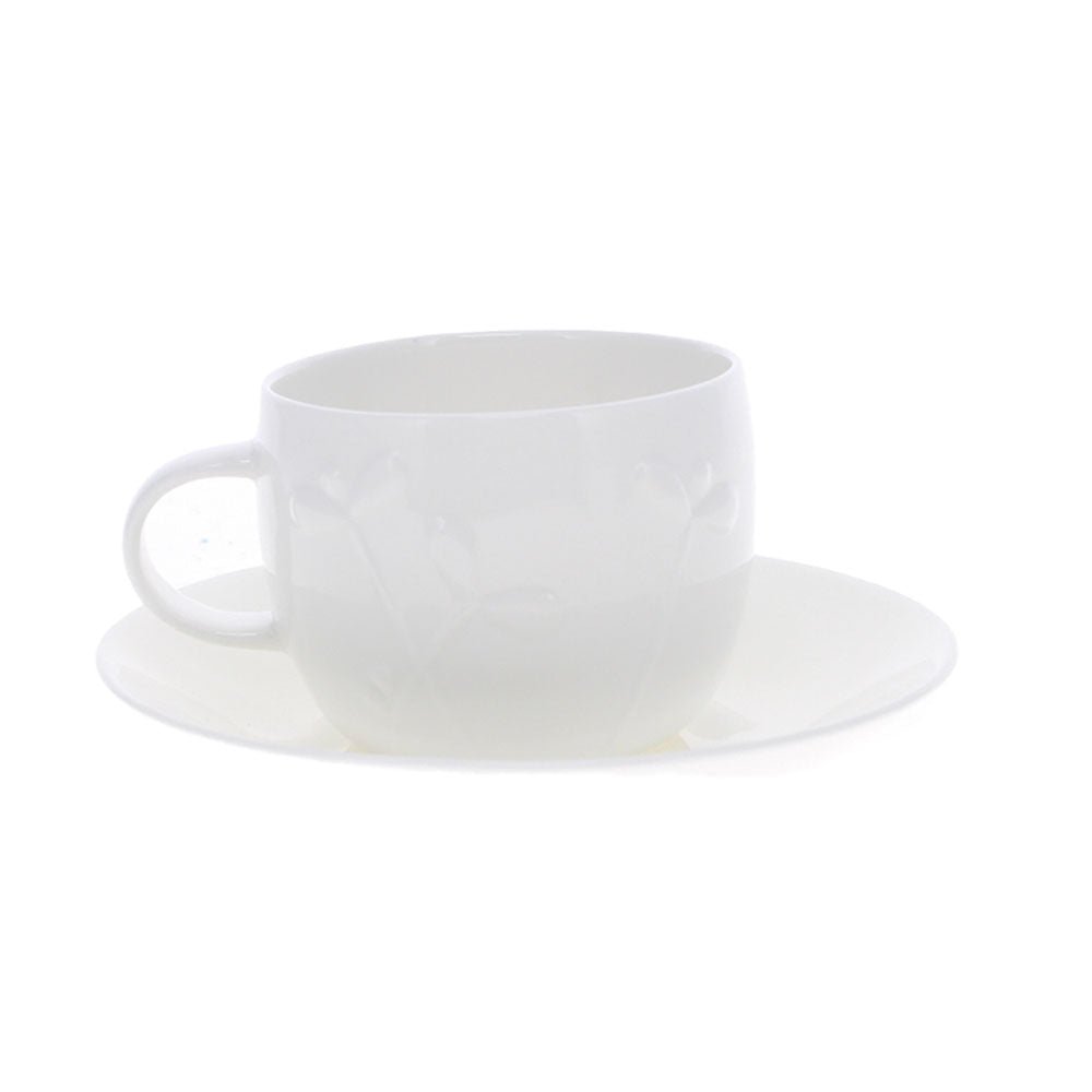 Plum Teacup and Saucer, Cress