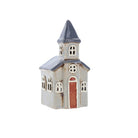 Pottery Church Tealight Holder, Small